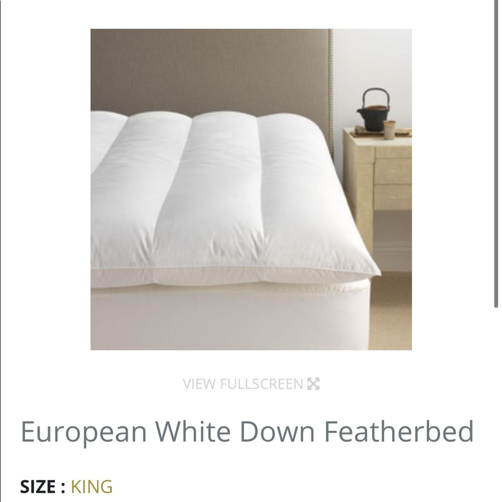 Scandia Down Pillow Topper